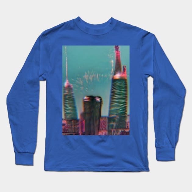 Blue Painting Long Sleeve T-Shirt by Pixy Official